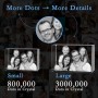 Personalized Crystal, 3D Crystal Photo, for Mom, Beautiful Premium Personalized Birthday Gift, Customized 3D Couple Gifts Straight edge horizontal