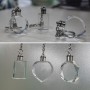 Mothers Day Personalized gift, Customized 2D Crystal Keychain with 7-color LED light, 2D Laser Gift（octagon）  
