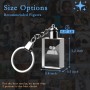 Mothers Day Personalized gift, Customized 2D Crystal Keychain with 7-color LED light, 2D Laser Gift （rectangle）