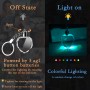 Mothers Day Personalized gift, Customized 2D Crystal Keychain with 7-color LED light, 2D Laser Gift （heart-shaped）